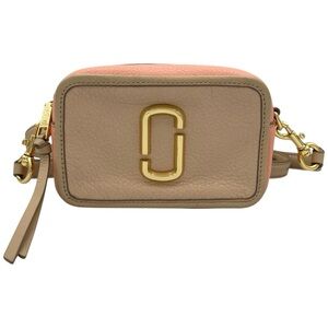 Marc Jacobs The Softshot Crossbody Camera Bag in Light Pink and Beige Leather